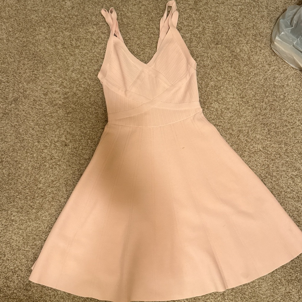 Guess pleated bandage dress